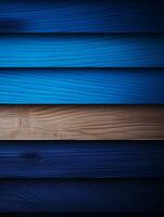 un azul madera antecedentes con diferente colores generativo ai foto