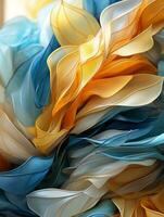 a close up of a bunch of colorful fabric generative ai photo