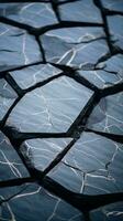 a close up of a cracked surface with cracks in it generative ai photo