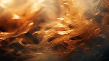 a close up of a fire with smoke and flames generative ai photo