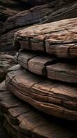 a close up of a pile of rocks generative ai photo