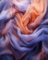 a close up of a purple and blue fabric generative ai photo