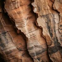 a close up of a rock formation in the desert generative ai photo