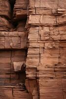 a close up of a rock wall that has many cracks in it generative ai photo