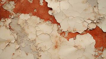 a close up of a wall with peeling paint generative ai photo