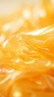 a close up of an orange plastic material generative ai photo