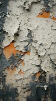 a close up of peeling paint on an old wall generative ai photo
