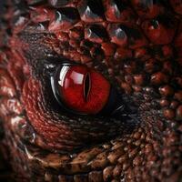 a close up of the eye of a dragon generative ai photo