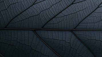 a close up view of a dark blue leaf generative ai photo