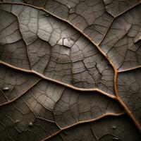 a close up view of a leaf with veins and veins generative ai photo