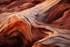 a close up view of a rock formation in the desert generative ai photo