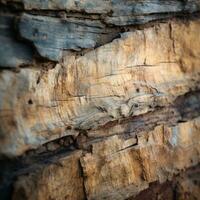 a close up view of a wooden wall generative ai photo