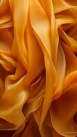 a close up view of an orange fabric generative ai photo