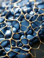a close up view of the surface of a cell generative ai photo