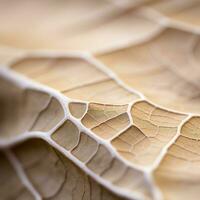 a close up view of the surface of a leaf generative ai photo