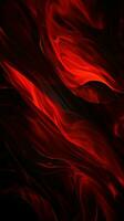 a red and black abstract background with swirls generative ai photo