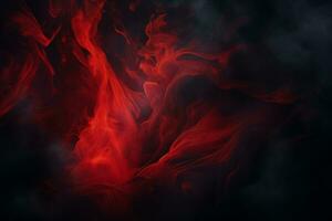 a red and black background with smoke coming out of it generative ai photo