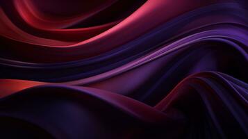 a red and purple abstract background with waves generative ai photo