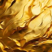 abstract gold liquid texture background 3d rendering stock photo generative ai