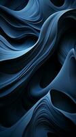abstract blue waves background design generative ai photo
