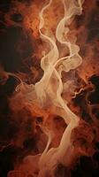 abstract smoke on black background generative ai photo