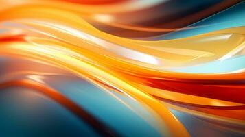 an abstract background with orange blue and yellow colors generative ai photo