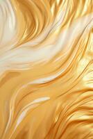 an abstract background with gold and white swirls generative ai photo