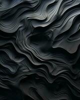 an abstract black and white image of waves generative ai photo