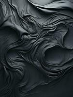 an abstract black and white image of waves generative ai photo