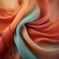 an abstract image of a colorful fabric generative ai photo