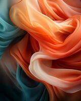 an abstract image of a colorful fabric generative ai photo
