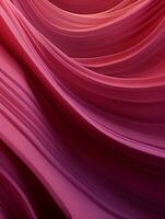 an abstract image of a red and pink wave generative ai photo