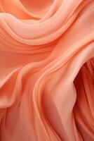 an abstract image of a pink silk fabric generative ai photo