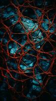 an abstract image of a red and blue net generative ai photo