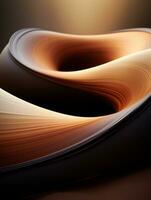 an abstract image of a wavy curved surface generative ai photo