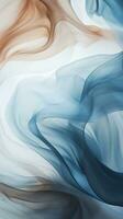 an abstract image of blue brown and white smoke generative ai photo