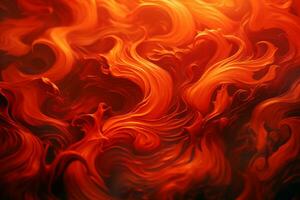 an abstract image of flames and smoke on a black background generative ai photo