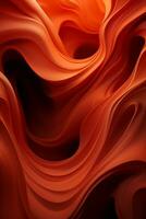 an abstract image of red and black waves generative ai photo