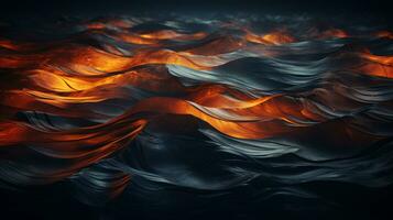 an abstract image of waves in the ocean generative ai photo