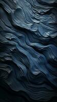 an abstract image of waves on a black background generative ai photo