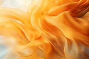 an abstract orange and white fabric background generative ai photo