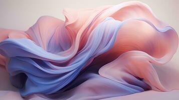 an abstract painting with blue and pink colors generative ai photo