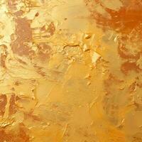 an abstract painting with gold paint on it generative ai photo