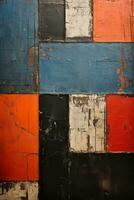 an abstract painting with many different colors on it generative ai photo