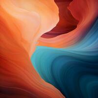 an artistic image of a colorful wave in the desert generative ai photo