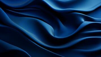 an image of a blue satin fabric generative ai photo