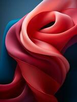 an image of a red blue and pink fabric generative ai photo