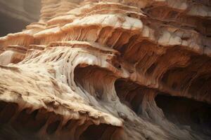 an image of a rock formation in the desert generative ai photo