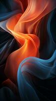 an orange and blue abstract background generative ai photo
