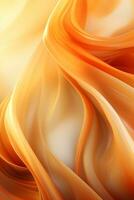 an orange and white abstract background with swirls generative ai photo